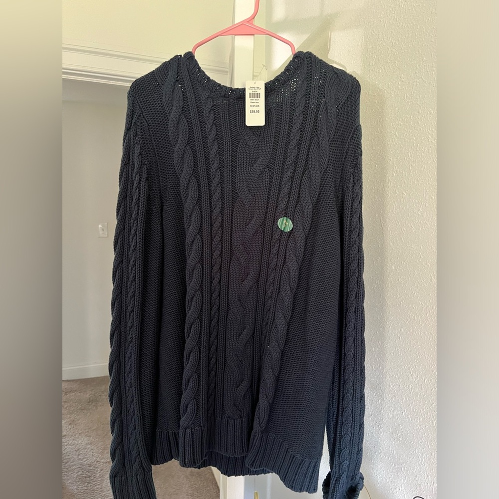 LL Bean cable knit sweater! NWT